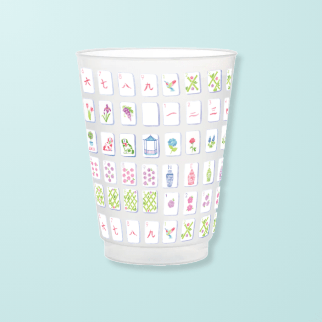 Mahjong Tiles Cups Frosted Cups La Vie Bien Mahjong Tiles Cups