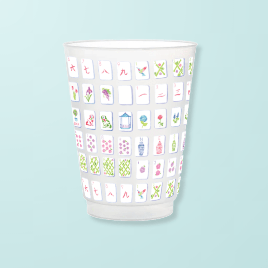 Mahjong Tiles Cups Frosted Cups La Vie Bien Mahjong Tiles Cups