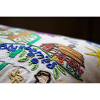 Maine Hand - Embroidered Pillow Pillows La Vie Bien Maine Hand - Embroidered Pillow