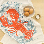 Maine Lobster Tea Towel | Nantucket Red Tea Towel La Vie Bien Maine Lobster Tea Towel | Nantucket Red