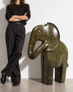 Majestic Large Elephant - One of a Kind Sculpture La Vie Bien Majestic Large Elephant - One of a Kind Sculpture
