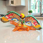 Majestic Talavera Eagle Figurine | Handcrafted Mexican Art Talavera Figurine La Vie Bien Majestic Talavera Eagle Figurine | Handcrafted Mexican Art