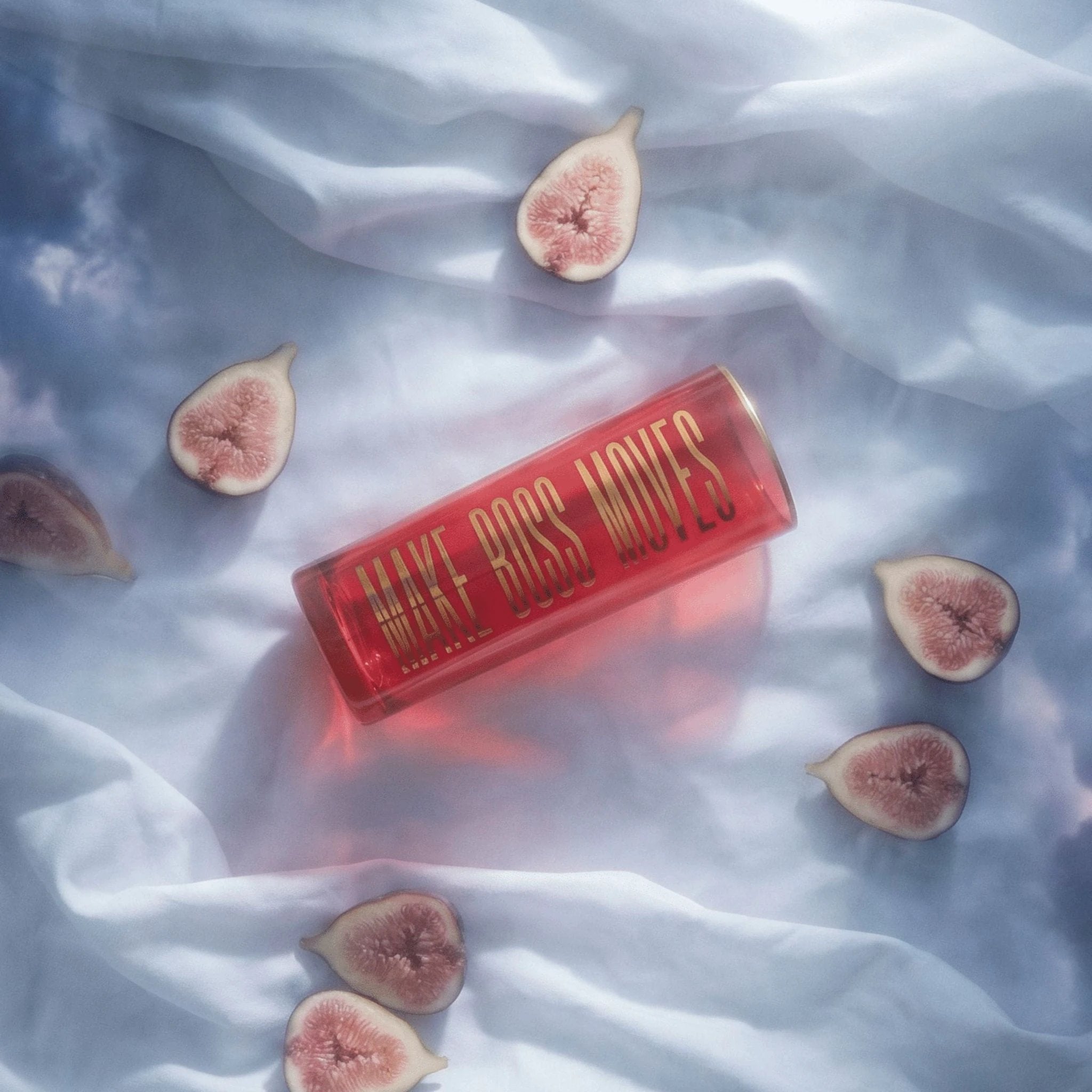 Make Boss Moves Collins Glass in Coral and Gold by The Bullish Store