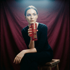 Make Boss Moves Collins Glass in Coral and Gold by The Bullish Store
