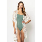Makenzie Lace Kimono in Ivory | Open Duster (One Size) by The Bullish Store