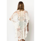 Makenzie Lace Kimono in Ivory | Open Duster (One Size) by The Bullish Store