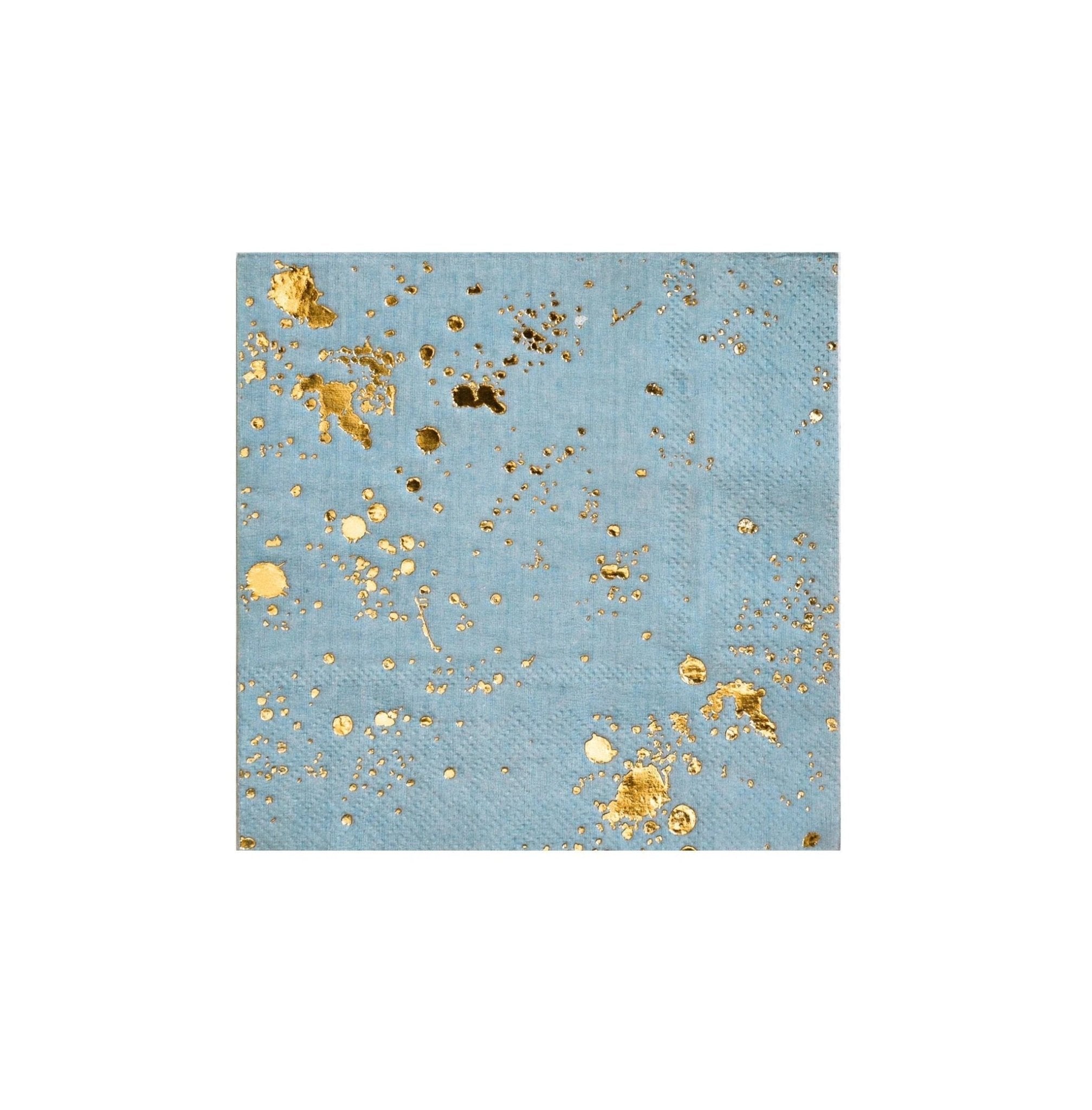 Malibu - Blue Splash Cocktail Paper Napkins by Harlow & Grey