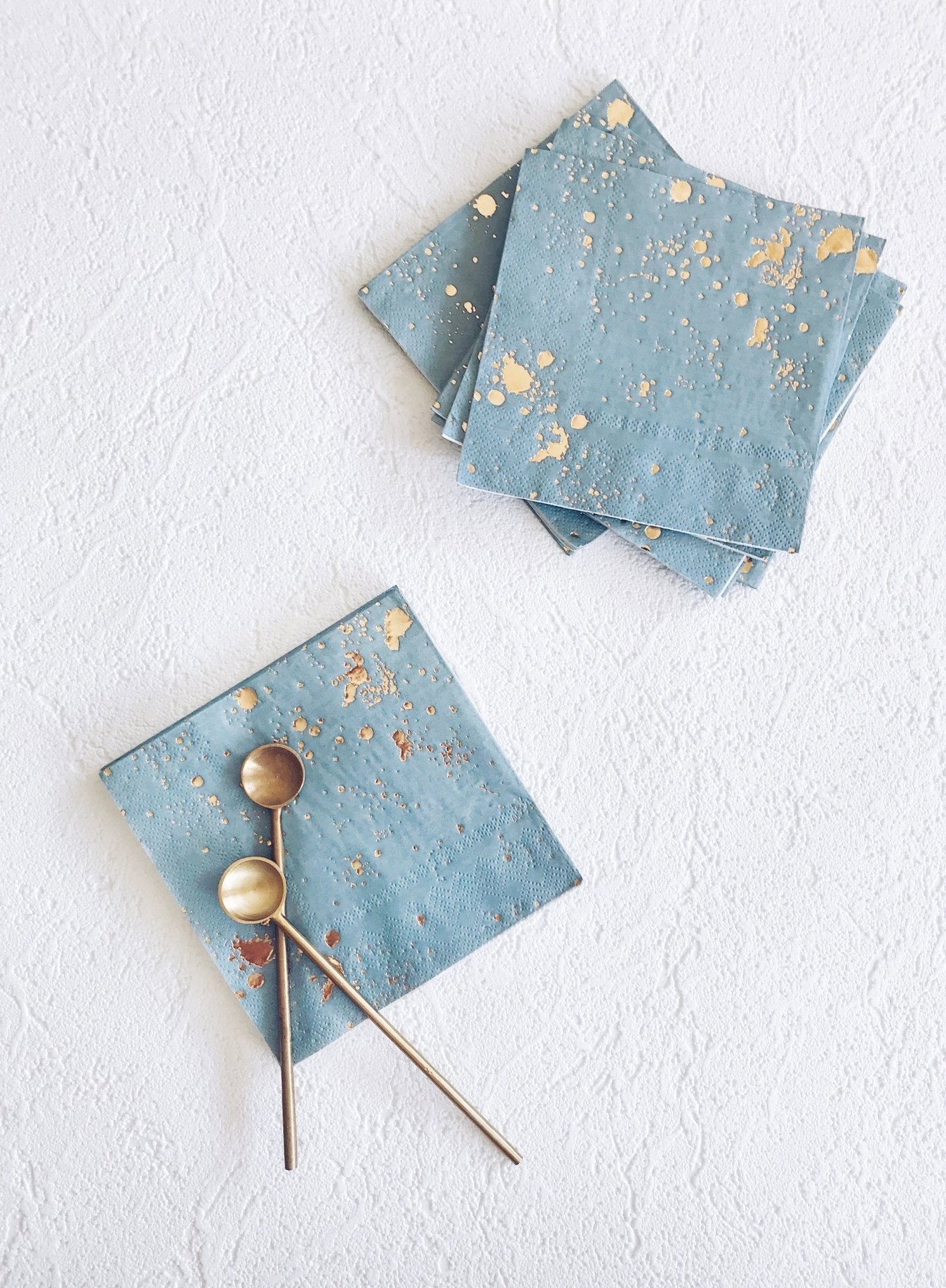 Malibu - Blue Splash Cocktail Paper Napkins by Harlow & Grey