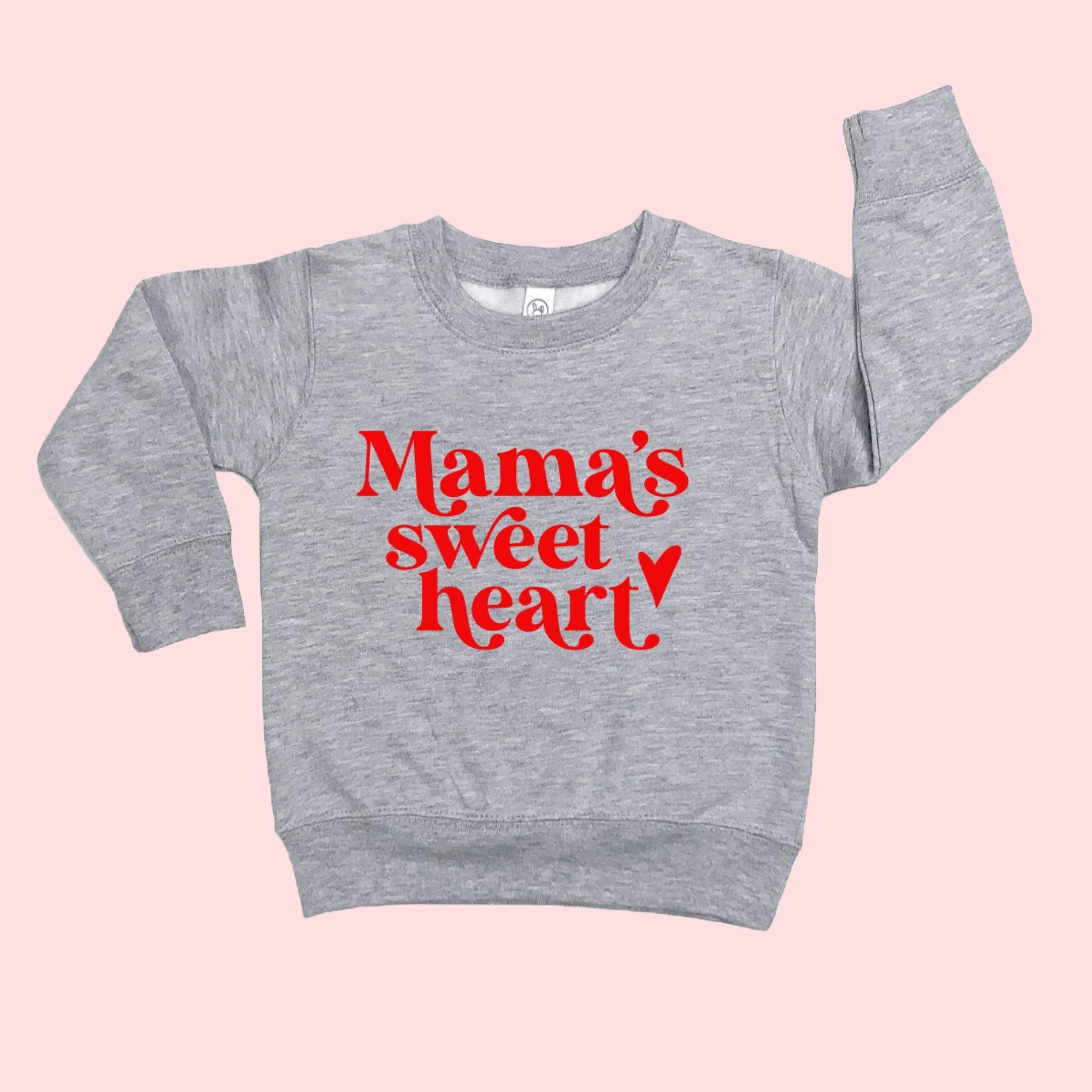 Mama and Mama's Sweet Heart Sweatshirt Set for Valentine's Day photos by Benny and Ray Apparel