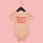 Mama and Mama's Sweet Heart t-shirt and baby bodysuit Set, Valentine's Day collection by Benny and Ray Apparel