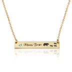Mama Bear Necklace With Swarovski Birthstone La Vie Bien Mama Bear Necklace With Swarovski Birthstone