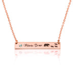 Mama Bear Necklace With Swarovski Birthstone La Vie Bien Mama Bear Necklace With Swarovski Birthstone