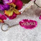 Mama Crystal Agate Keychain Key Chain La Vie Bien Mama Crystal Agate Keychain