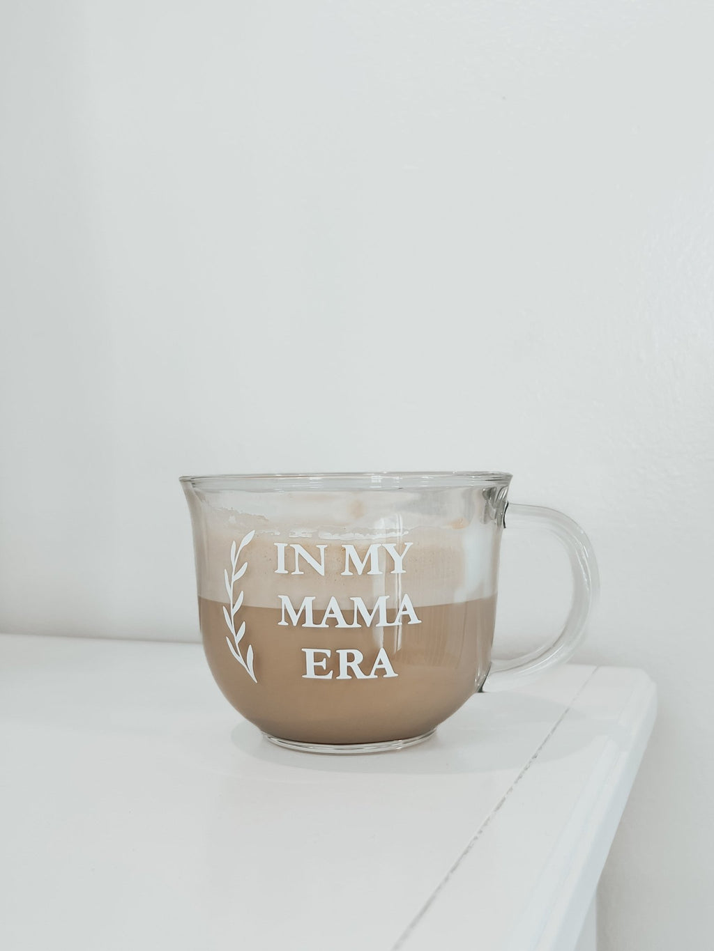 Mama Era Glass Latte Mug