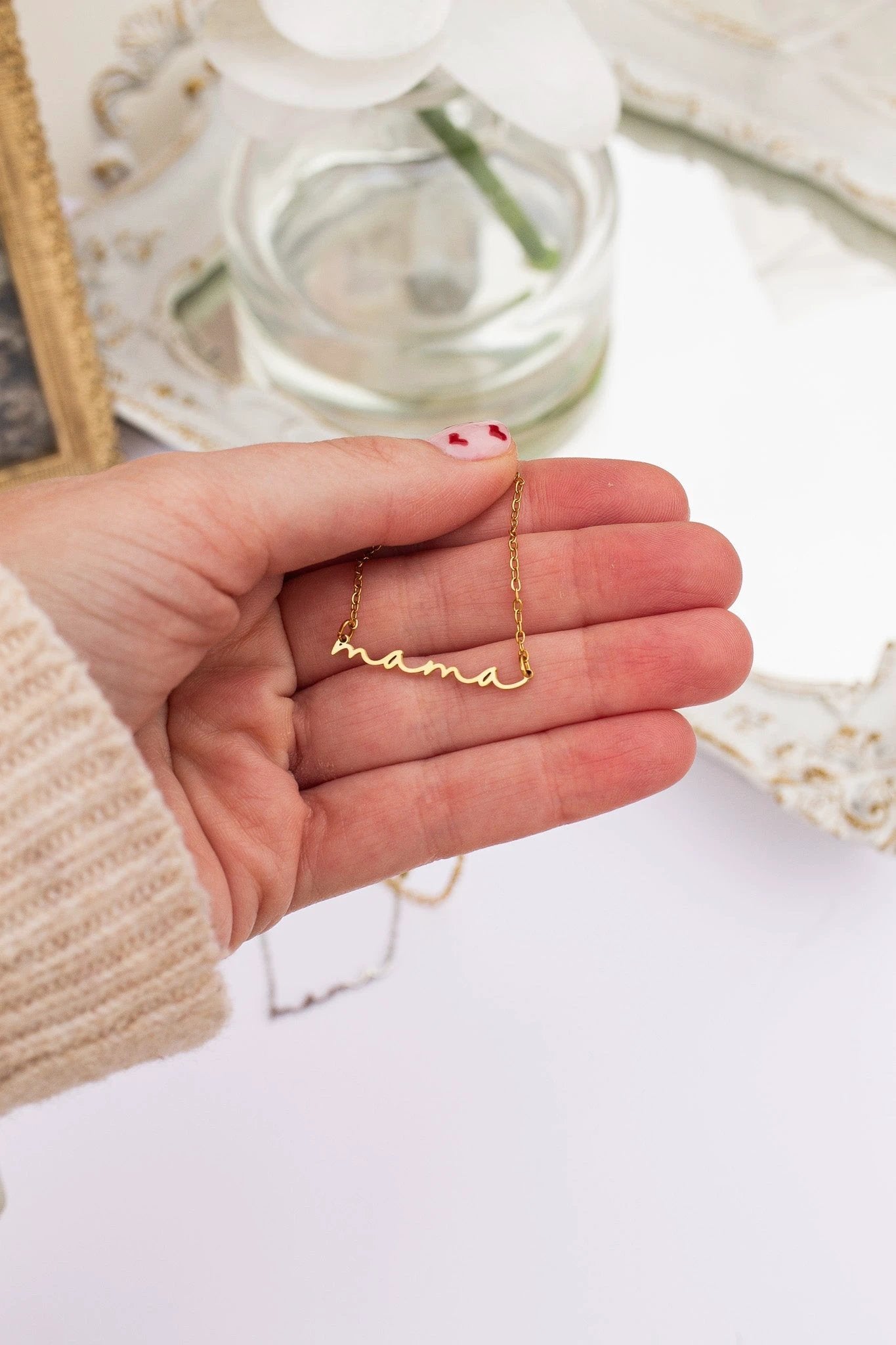"Mama" Necklace by Rose & Clay