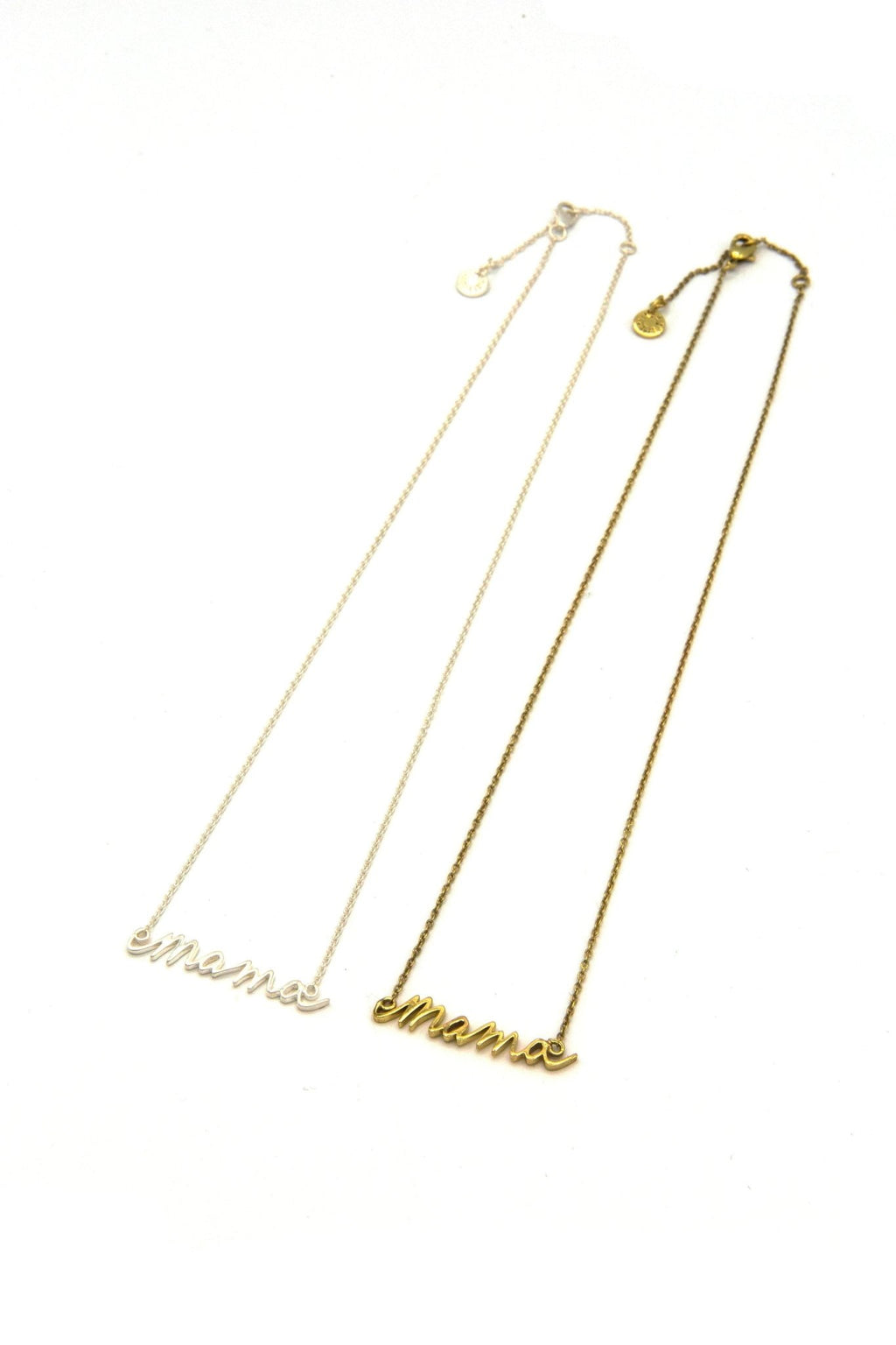 Mama Script Necklace by Fair Anita