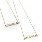 Mama Script Necklace by Fair Anita