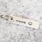 MAMA with Bear Emoji Bar Keychain Key Chain La Vie Bien MAMA with Bear Emoji Bar Keychain