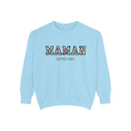 Maman Depuis (year) custom sweatshirt Sweatshirt La Vie Bien Maman Depuis (year) custom sweatshirt