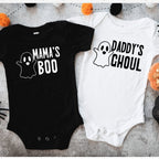 Mama's Boo or Daddy's Ghoul Halloween Baby Bodysuit Clothing La Vie Bien Mama's Boo or Daddy's Ghoul Halloween Baby Bodysuit