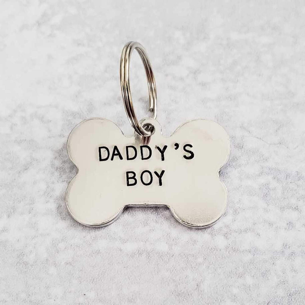 MAMA'S BOY / DADDY'S GIRL Bone - Shaped Pet Tag Pet Tags La Vie Bien MAMA'S BOY / DADDY'S GIRL Bone - Shaped Pet Tag