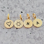 Mameleh or Tateleh Hand Stamped Brass Keychain by Salt Sparkle Shalom