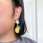 Mango Dangle Acrylic Earrings Earrings and Accessories La Vie Bien Mango Dangle Acrylic Earrings