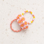 Mango Seed Bead Rings - Set of 3 Jewelry La Vie Bien Mango Seed Bead Rings - Set of 3