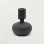 Mango Wood Taper Candle Holder, Black by White Cliff Studio