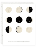 Many Moons - Seeded Birthday Card by Ash & Rose
