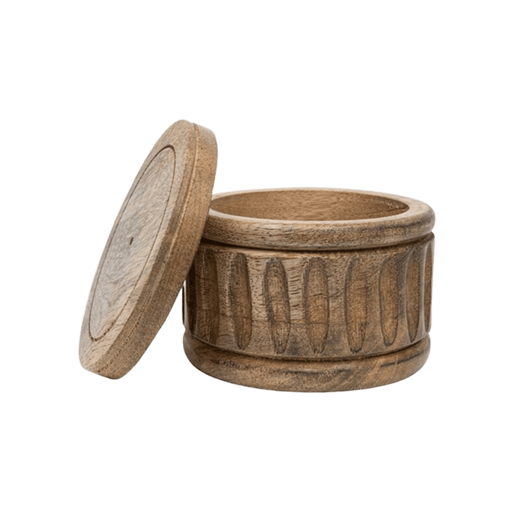 Mara Carved Salt Cellar