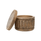 Mara Carved Salt Cellar
