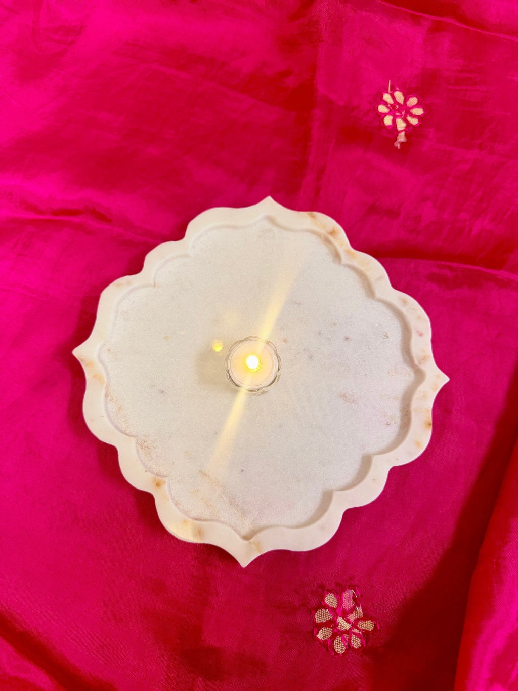 Marble Platter - 8 Inches - La Vie Bien Marble Platter - 8 Inches -