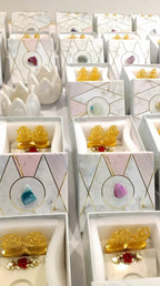 Marble T-Light Holder with Metal Laxmi Ganesh in Luxurious Gift Box La Vie Bien Marble T-Light Holder with Metal Laxmi Ganesh in Luxurious Gift Box