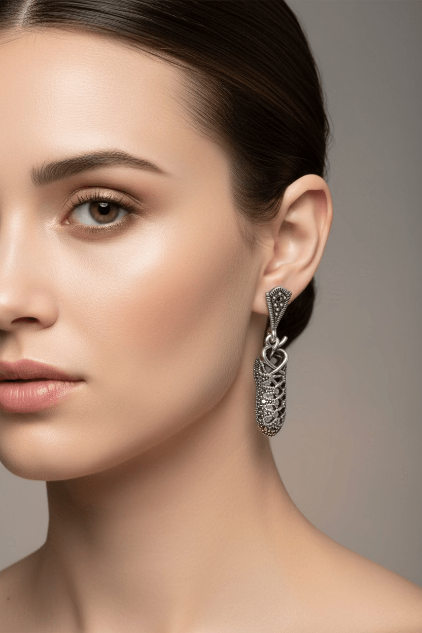 Marcasite Ghillies Irish Dance Earrings Dangle Earrings La Vie Bien Marcasite Ghillies Irish Dance Earrings