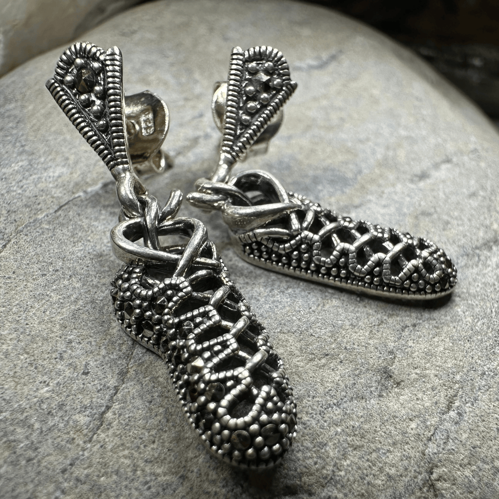 Marcasite Ghillies Irish Dance Earrings Dangle Earrings La Vie Bien Marcasite Ghillies Irish Dance Earrings