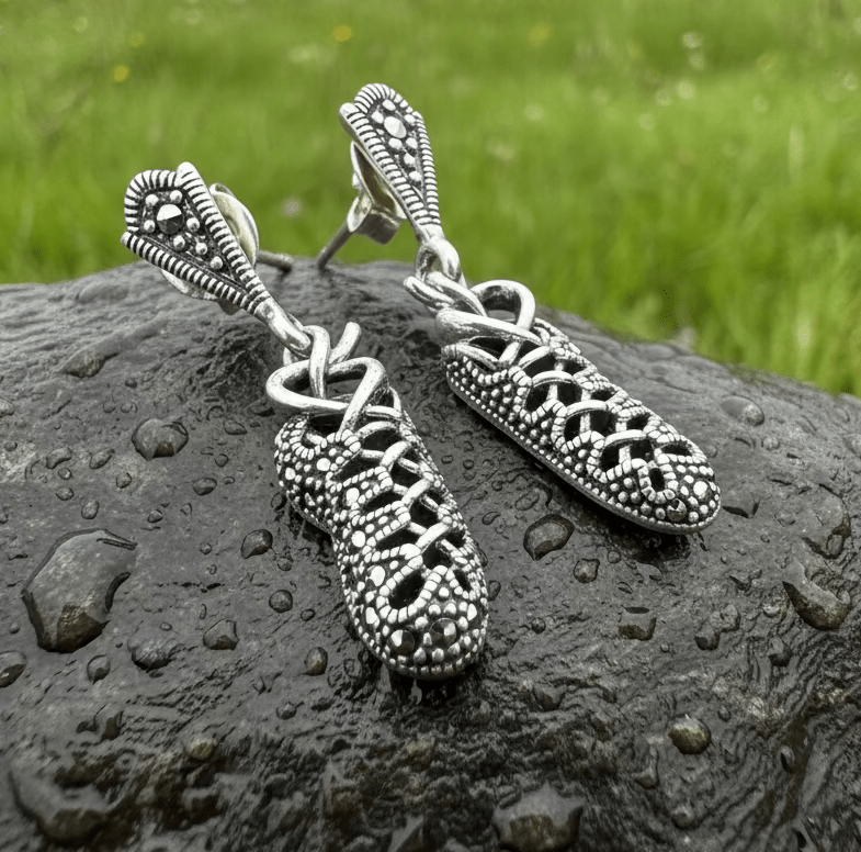 Marcasite Ghillies Irish Dance Earrings Dangle Earrings La Vie Bien Marcasite Ghillies Irish Dance Earrings