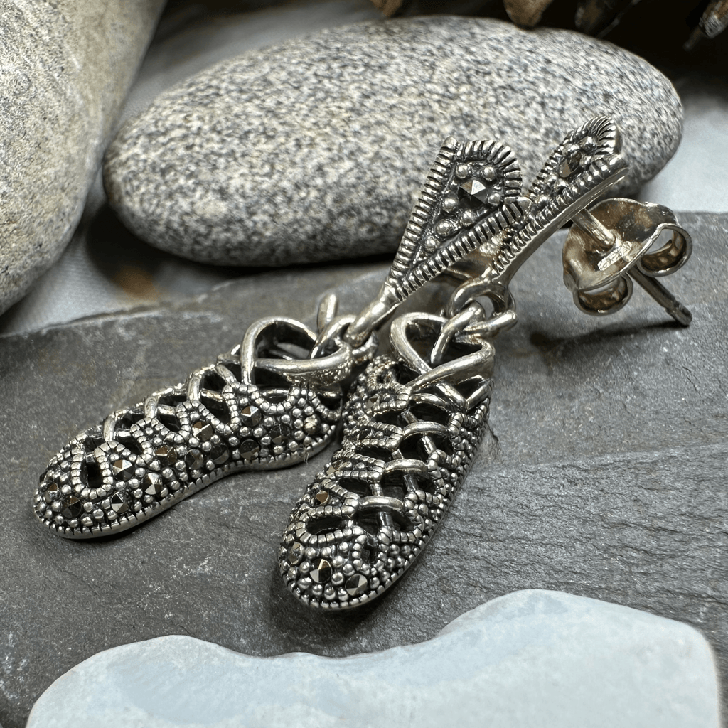 Marcasite Ghillies Irish Dance Earrings Dangle Earrings La Vie Bien Marcasite Ghillies Irish Dance Earrings
