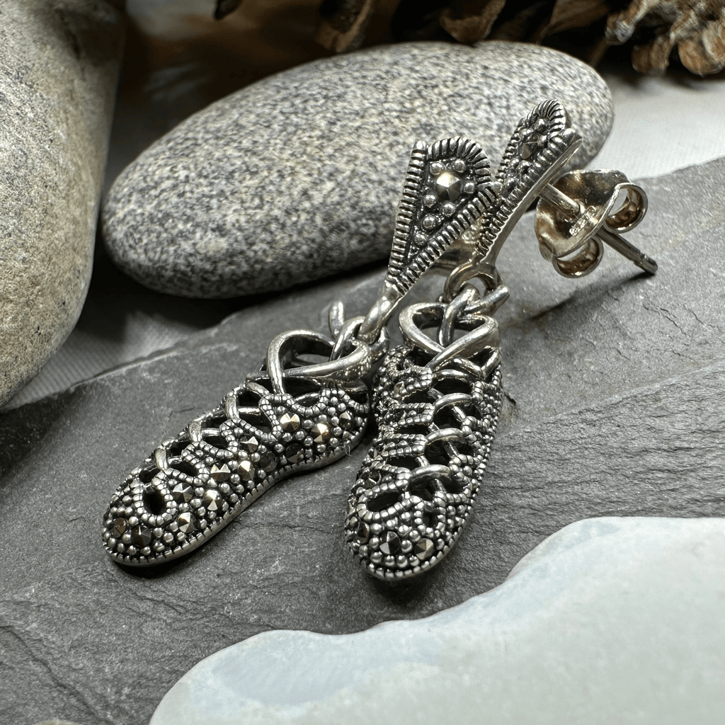 Marcasite Ghillies Irish Dance Earrings Dangle Earrings La Vie Bien Marcasite Ghillies Irish Dance Earrings