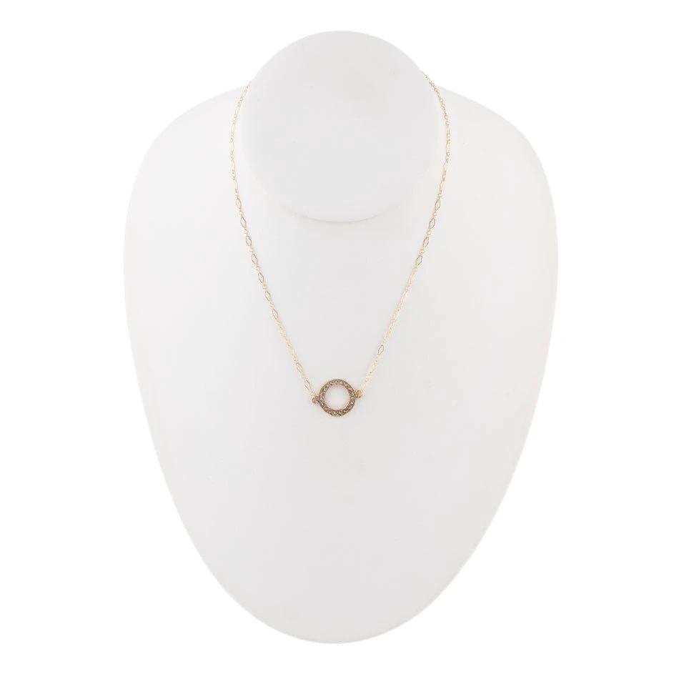 Bronze Marcasite Necklace by Barse Jewelry