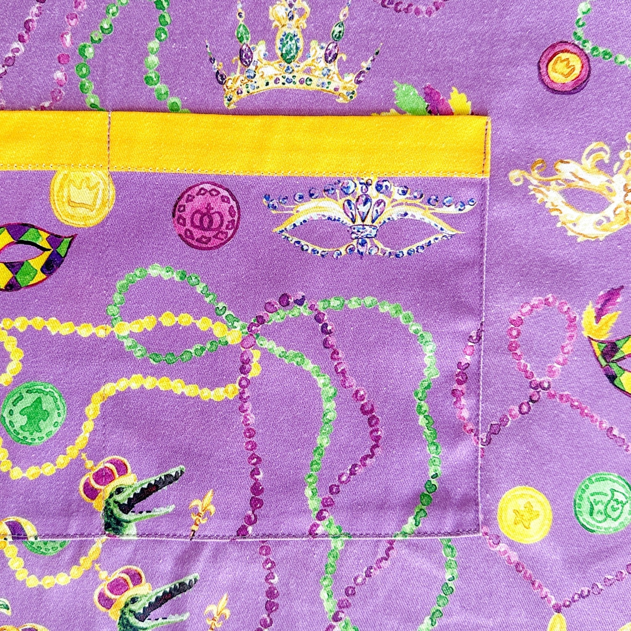 Mardi Gras Apron Apron La Vie Bien Mardi Gras Apron