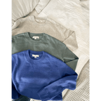 Margo Crew Neck Sweater in Royal Blue by Polished Prints