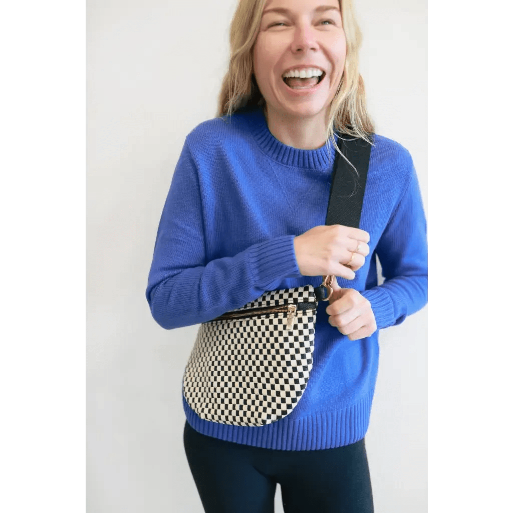 Margo Crew Neck Sweater in Royal Blue by Polished Prints