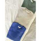 Margo Crew Neck Sweater in Royal Blue by Polished Prints