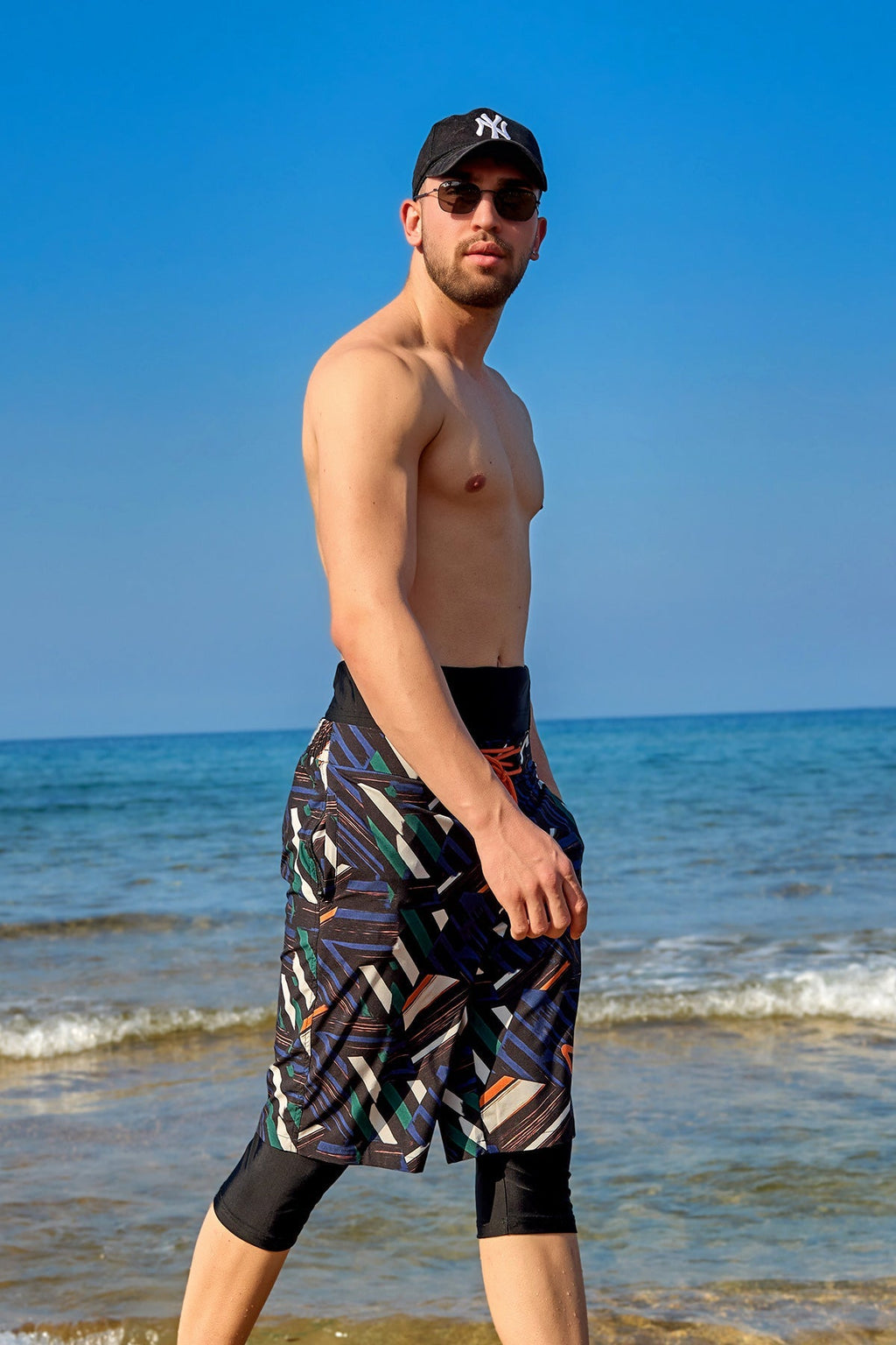 Marina Black Modest Men’s Swim Shorts - S2502 Erkek Şort La Vie Bien Marina Black Modest Men’s Swim Shorts - S2502
