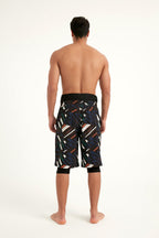 Marina Black Modest Men’s Swim Shorts - S2502 Erkek Şort La Vie Bien Marina Black Modest Men’s Swim Shorts - S2502