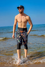 Marina Black Modest Men’s Swim Shorts - S2502 Erkek Şort La Vie Bien Marina Black Modest Men’s Swim Shorts - S2502
