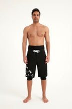 Marina Black Modest Men’s Swim Shorts - S2503-1 Erkek Şort La Vie Bien Marina Black Modest Men’s Swim Shorts - S2503-1