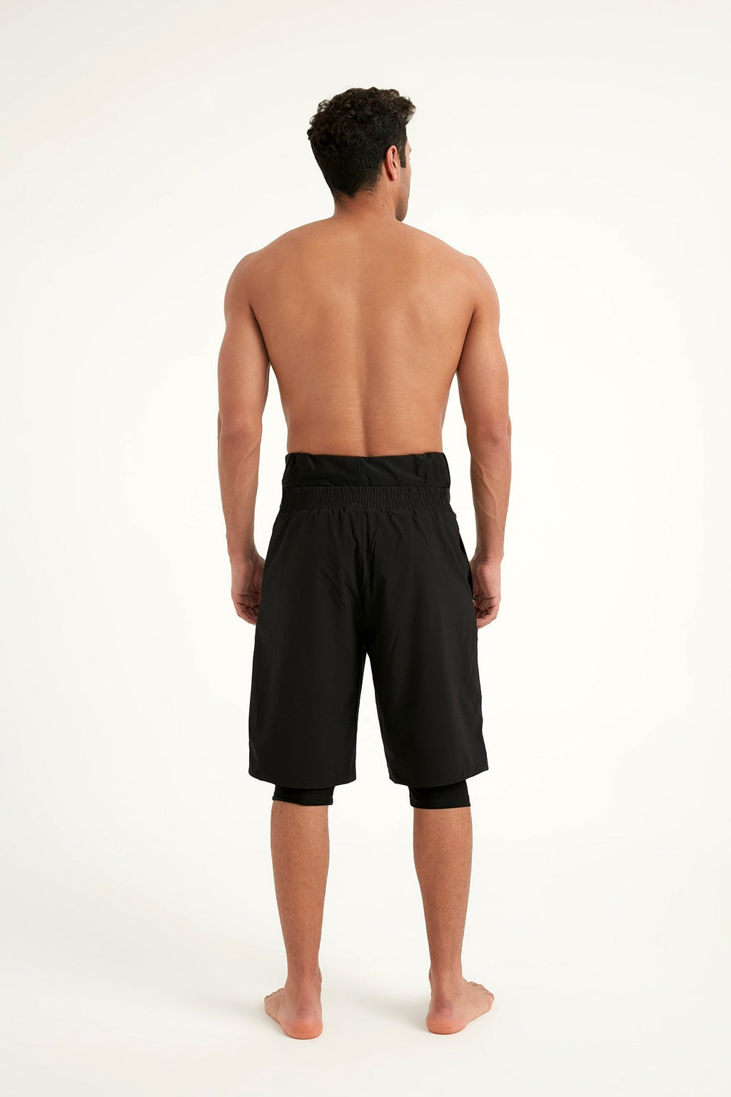 Marina Black Modest Men’s Swim Shorts - S2503-1 Erkek Şort La Vie Bien Marina Black Modest Men’s Swim Shorts - S2503-1