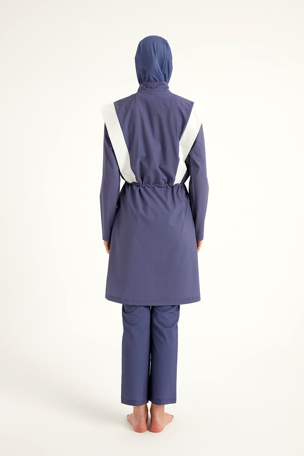 Marina Full Coverage Modest Swimsuit in Indigo - M2526-2 Covered Burkini Swimwear La Vie Bien Marina Full Coverage Modest Swimsuit in Indigo - M2526-2